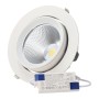 Spot LED encastrable 40W - CCT réglable sur 3 températures différentes de 3000-6000ºK-  Pilote LIFUD Microprismatique