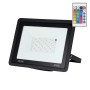 Projecteur LED RGBW 100W étanche IP65 avec télécommande – Éclairage extérieur