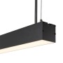 Luminaire linéaire LED Philips 2835 150cm 50W 4000K IP40 finition noire