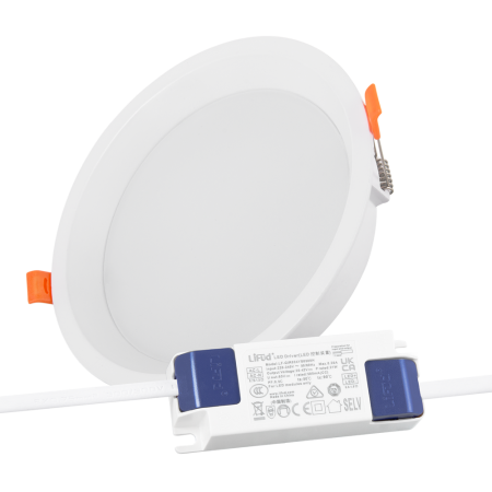 Spot Downlight LED encastrable rond 20W 140Lm/W Driver LIFUD sans scintillement