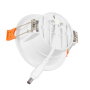Spot Downlight LED encastrable rond 7W 140Lm/W Driver LIFUD sans scintillement