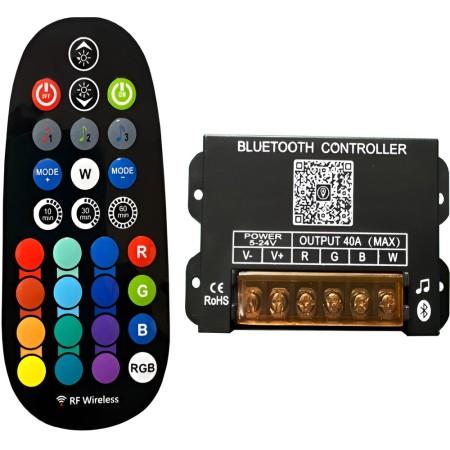 Contrôleur LED musical RF avec application Bluetooth, 29 touches