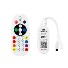 Contrôleur LED RGB Tuya App + Télécommande 12-24VDC IP20