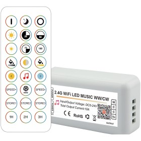 Contrôleur LED Tuya Wifi 2.4G RF CCT (Tonalité variable)