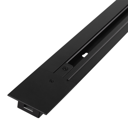 Rail Encastrable Monophasé pour Spots LED 2M Noir