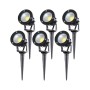 Pack de 6 Spots de Jardin LED 9W 758Lm 2700ºK Spike 50 000H [SL-CPDC09-9W-WW-PK6]