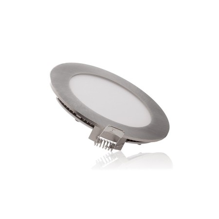 Plaque LED 9W 900Lm PF 0.99 Nickel satiné 230V AC