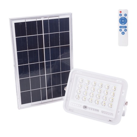 Solaire LED Floodlight 30W 6500K Panneau: 6V/6W Battery: 3.2V/3000MaH Remote Control [HO-SolaireFL-30W-02]