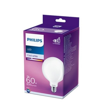 Ampoule LED Philips E27 G120 7W 806Lm Blanc neutre 4000K [PH-929002025301]