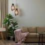 Lampe suspendue en bois "HUNTEL" - Ø 30cm - E27