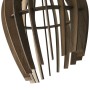 Lampe suspendue en bois "HUNTEL" - Ø 30cm - E27