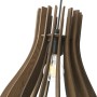 Lampe suspendue en bois "HUNTEL" - Ø 30cm - E27