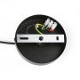 Lampe suspendue en bois "HUNTEL" - Ø 30cm - E27