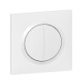 LEGRAND Dooxie Double bouton poussoir blanc complet