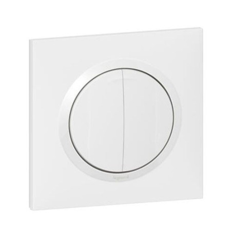 LEGRAND Dooxie Double bouton poussoir blanc complet