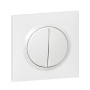 LEGRAND Dooxie Interrupteur double va et vient blanc complet
