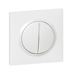 LEGRAND Dooxie Interrupteur double va et vient blanc complet