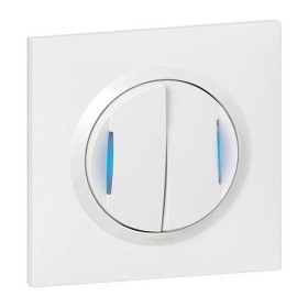 LEGRAND DOOXIE One Transformeur 5 fonctions va et vient et poussoir lumineux complet blanc