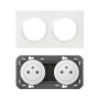 LEGRAND Dooxie Double prise de courant précâblée 2P+T surface blanc complet