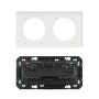 LEGRAND Dooxie Double prise de courant précâblée 2P+T surface blanc complet