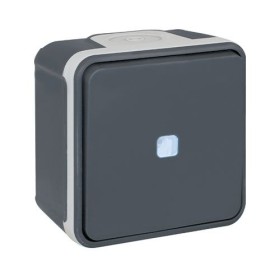 EUROHM Oxxo Bouton poussoir lumineux étanche complet anthracite IP55