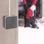 EUROHM Oxxo Interrupteur double va et vient étanche complet anthracite IP55