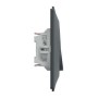 SCHNEIDER Ovalis Interrupteur double va et vient anthracite complet