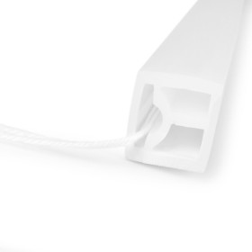 Gaine néon flexible en silicone pour rubans LED - 16x16mm - 5 mètres - PCB jusqu'à 10mm - Courbure horizontale