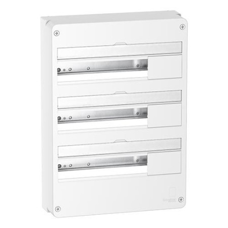 Resi9 | Tableau électrique 3 rangées 18 modules Schneider – Coffret saillie blanc