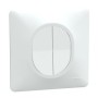 SCHNEIDER Ovalis Interrupteur double va et vient blanc complet