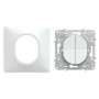 Interrupteur double va-et-vient Schneider Ovalis blanc, Installation sans outil