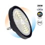 Cloche LED industrielle UFO - CCT réglable de 4000-5700ºK - 200W - Pilote LIFUD - Angle sélectionnable 110º/90º/70º - IP65