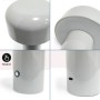 Lampe de table portable LED CCT réglable sur 3 températures différentes de 3000-6000ºK - Tactile - Ø125 mm