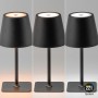 Lampe de table portable LED CCT réglable sur 3 températures de 3000-6000ºK - Touch - Ø100 mm