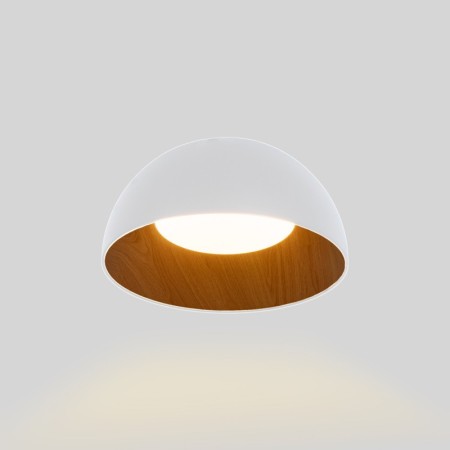 Plafonnier LED rond CCT réglable sur 3 températures de 3000-6000ºK - 12W - Effet bois - ø35cm