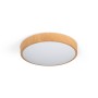 Plafonnier LED circulaire CCT réglable sur 3 températures de 3000-6000ºK - 24W - Couleur bois - Ø40cm