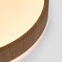 Plafonnier LED circulaire CCT réglable sur 3 températures de 3000-6000ºK - 24W - Couleur bois - Ø40cm