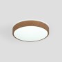 Plafonnier LED circulaire CCT réglable sur 3 températures de 3000-6000ºK - 24W - Couleur bois - Ø40cm