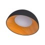 Plafonnier LED incliné CCT réglable sur 3 températures de 3000-6000ºK - 24W - Effet bois - ø50cm