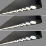 Luminaire linéaire LED CCT réglable de 3000-5000ºK - Bidirectionnel - Puissance réglable 20W/30W/40W - 120cm - UGR 17