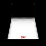 Luminaire linéaire LED CCT réglable de 3000-5000ºK - Bidirectionnel - Puissance réglable 20W/30W/40W - 120cm - UGR 17