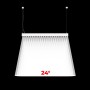 Luminaire linéaire LED CCT réglable de 3000-5000ºK - Bidirectionnel - Puissance réglable 20W/30W/40W - 120cm - UGR 17