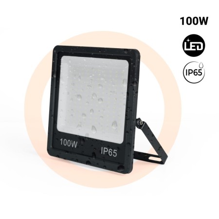 Projecteur LED extérieur 100W noir - Éclairage puissant IP65
