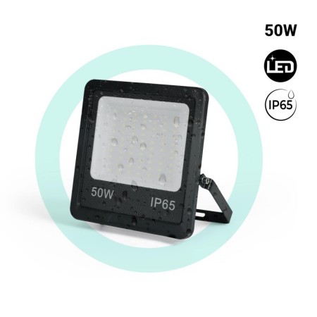 Projecteur LED d'extérieur - 50W - Noir - IP65