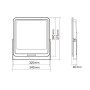 Projecteur LED extérieur - 200W - Noir - IP65 - 6000K