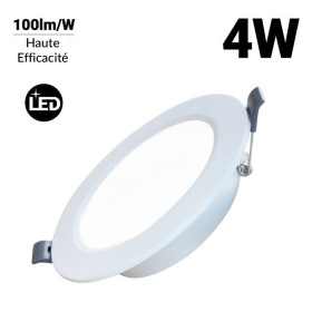 Spot LED encastrable circulaire 4W - Découpe Ø77mm