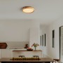 Plafonnier LED rond CCT réglable sur 3 températures de 3000-6000ºK - 24W - Effet latéral - Couleur bois Ø40cm