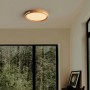 Plafonnier LED rond CCT réglable sur 3 températures de 3000-6000ºK - 24W - Effet latéral - Couleur bois Ø40cm