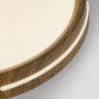 Plafonnier LED rond CCT réglable sur 3 températures de 3000-6000ºK - 24W - Effet latéral - Couleur bois Ø40cm