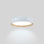 Plafonnier LED rond CCT réglable sur 3 températures différentes de 3000-6000ºK 24W - Effet bois - Ø40cm